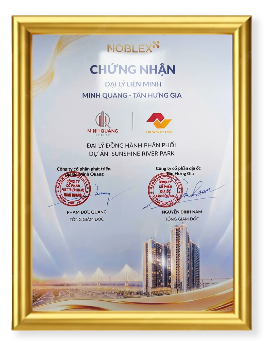 Đại lý đồng hành phân phối dự án Sunshine River Park